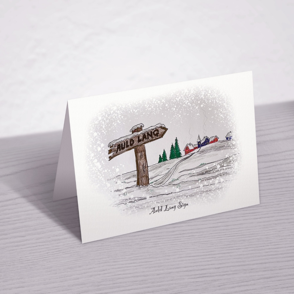 woo commerce christmas card auld lang sign 3