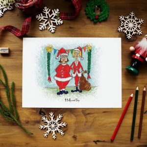 woo commerce christmas card holly and ivy 1