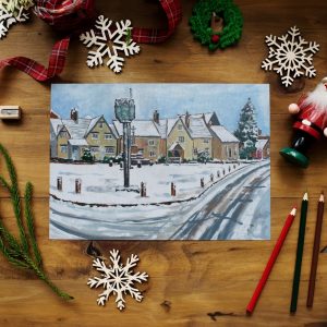 woo commerce christmas card rode in the snow 1