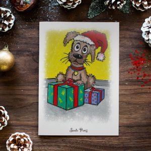 woo commerce christmas card santa paws 1
