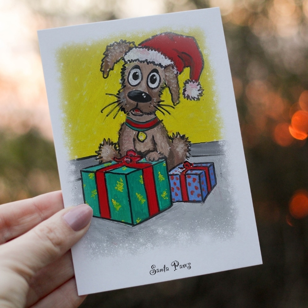 woo commerce christmas card santa paws 2