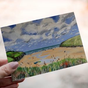 woo commerce greeting card porthcothan bay 1
