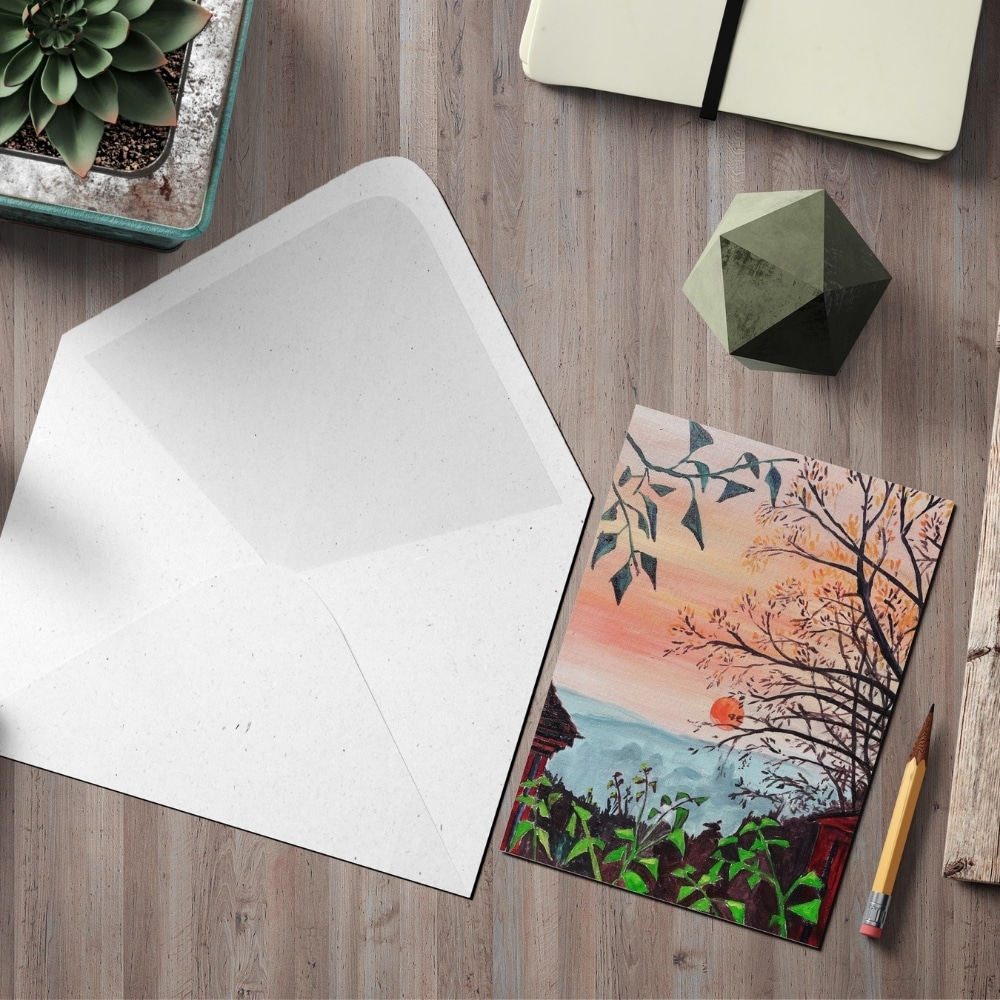 woo commerce greeting card sunset over rode 3