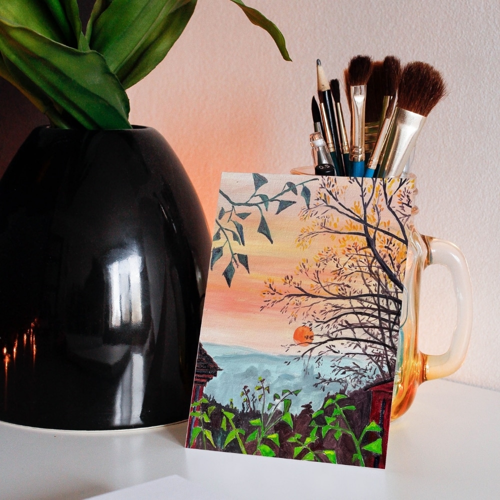 woo commerce greeting card sunset over rode 4