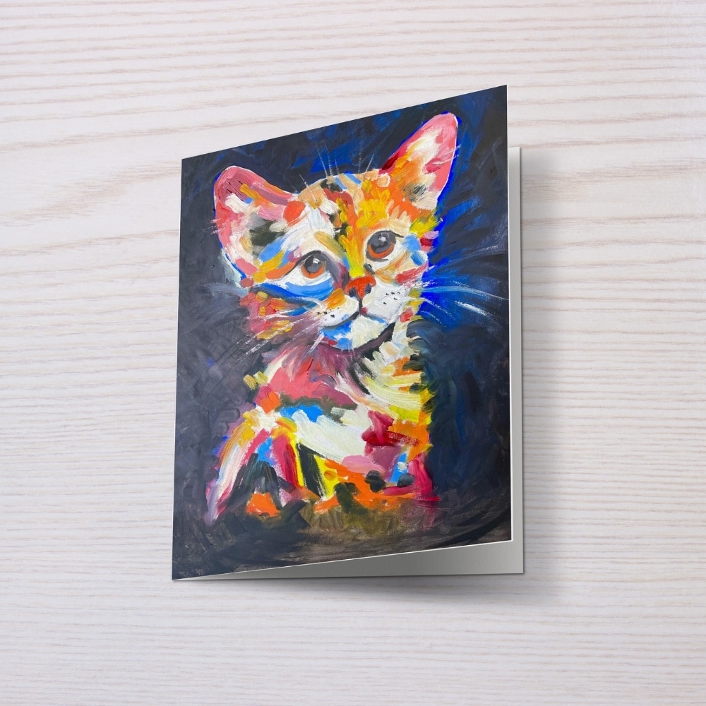 woo commerce greeting card the watchful kitten 2