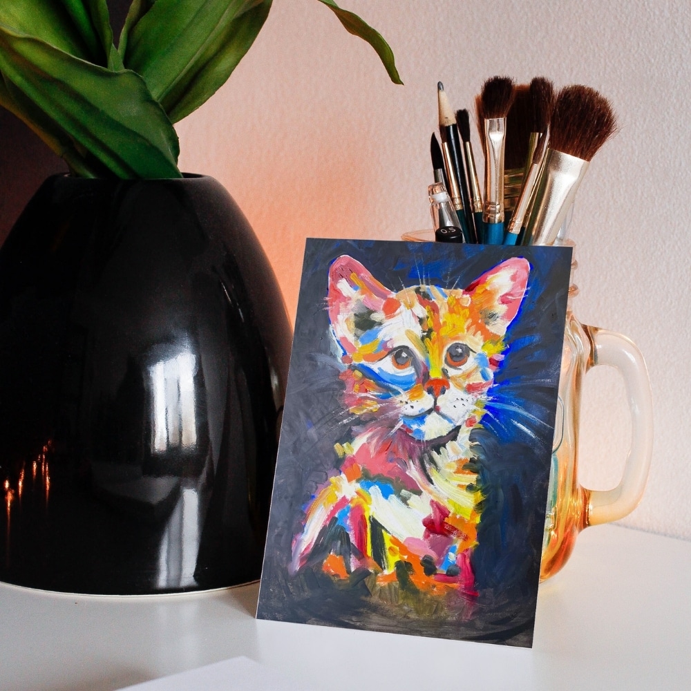 woo commerce greeting card the watchful kitten 4